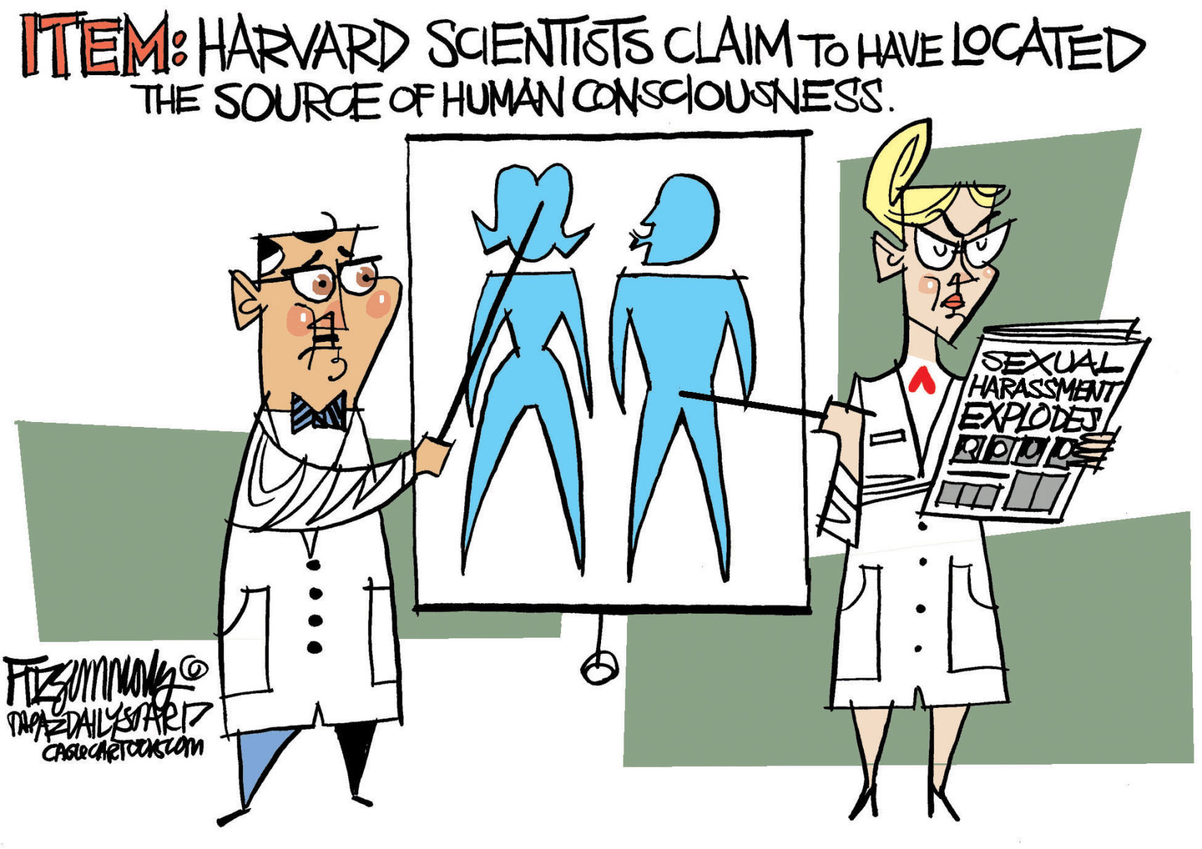 Daily Fitz Cartoon: Age of Harassment